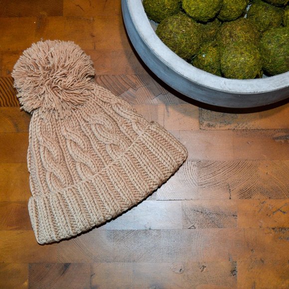 J. Crew Accessories - Tan J.Crew Knit Hat